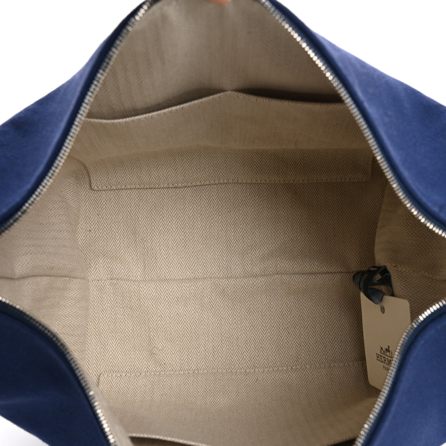 Hermes Canvas Large Bride-A-Brac Pouch Marine Image 5