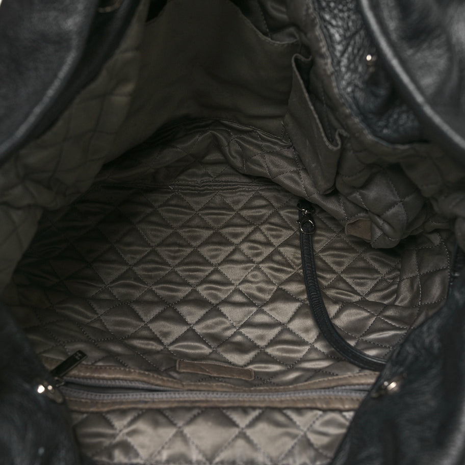 Chanel Lambskin Timeless Sharpei Chain Shoulder Bag Black Image 5