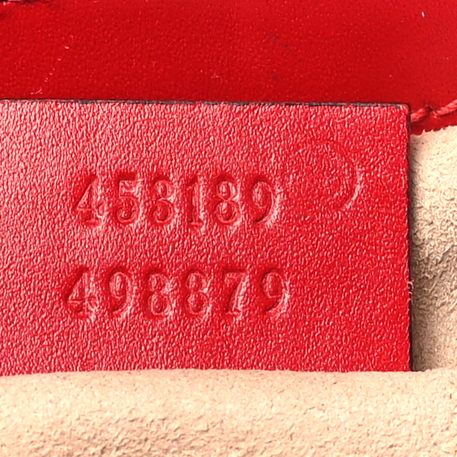 Gucci ssima Web Medium Padlock Messenger Shoulder Bag Hibiscus Red Image 7