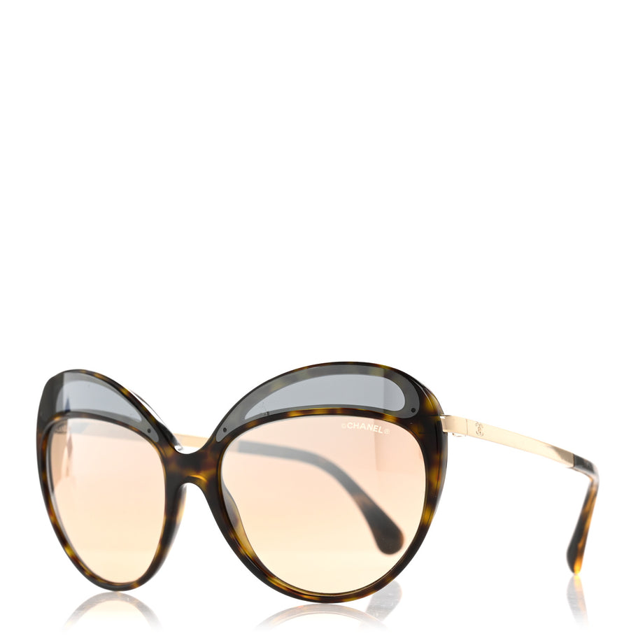 Chanel Acetate Butterfly Runway Sunglasses 5379 Tortoise Image 1
