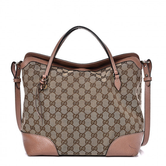 Gucci Monogram Medium Bree Foldover Tote Beige Soft Pink Image 1