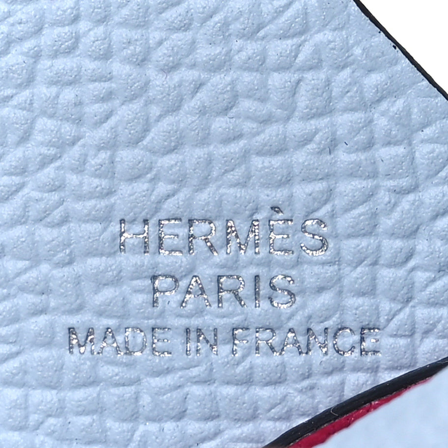 Hermes Epsom Swift Chevre Mysore Birdy Bag Charm Bleu Brume Rose Mexico Bleu Royal Cuivre Nata Black Image 3