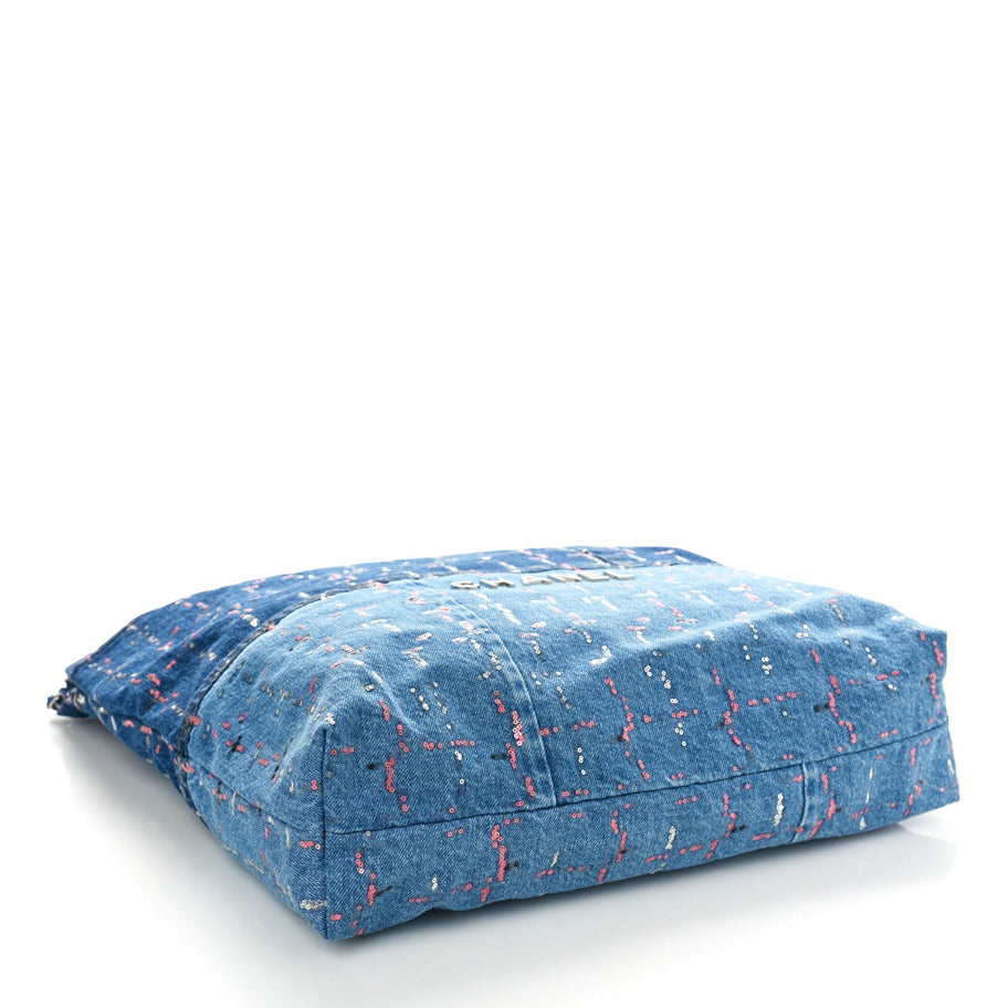 Chanel Denim Sequin 22 Blue Image 5