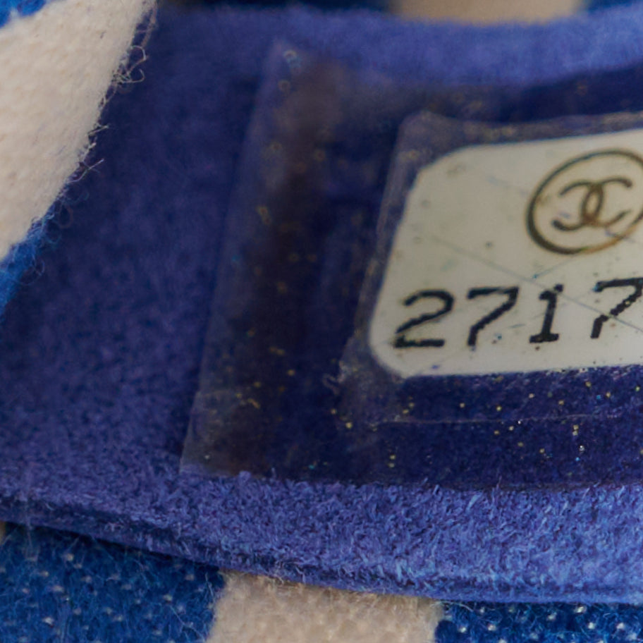 Chanel Calfskin Quilted Chevron Small Single Flap Blue Image 7