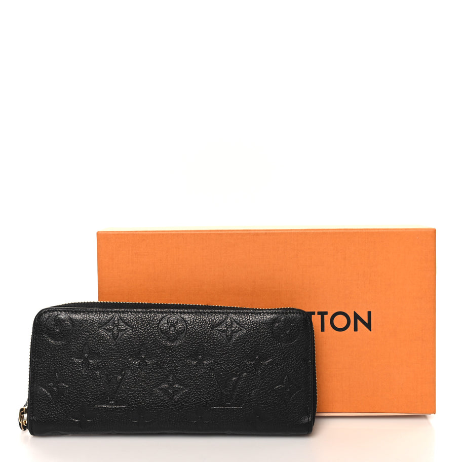 Louis Vuitton Empreinte Clemence Wallet Black Image 7