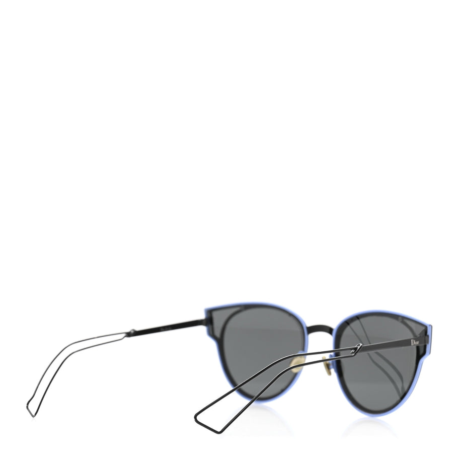 Christian Dior Sculpt Cat Eye Sunglasses Black Blue Image 4