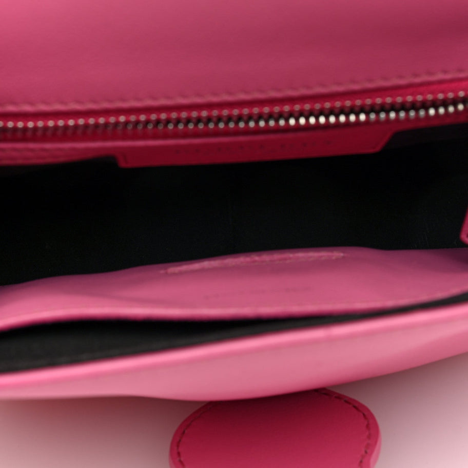 Burberry Trench Calfskin Small DK88 Top Handle Bag Rose Pink Image 5