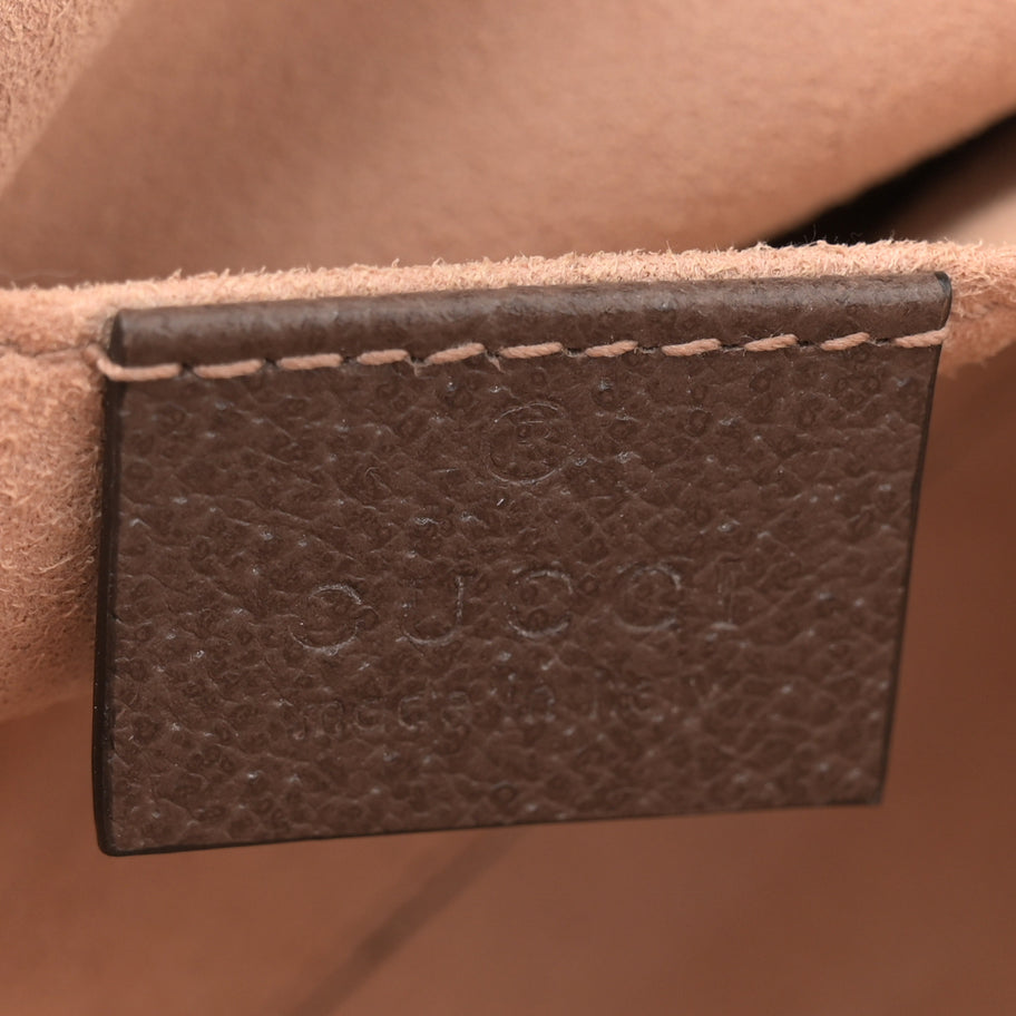 Gucci GG Supreme Monogram Web Mini Ophidia Shoulder Bag Brown Image 6
