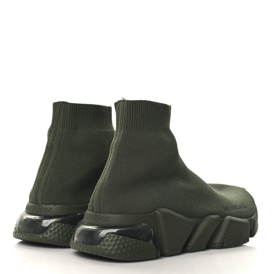 Balenciaga Technical 3D Recycled Knit Womens Speed 2.0 Sneakers 36 Green Image 5