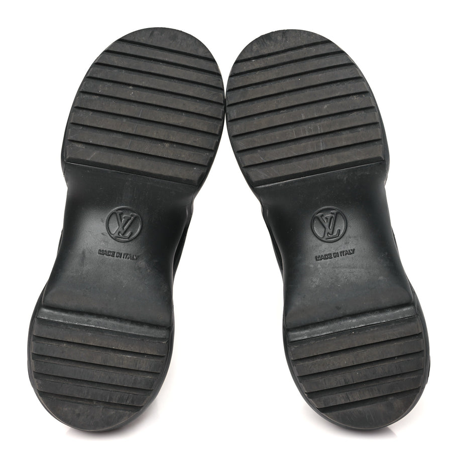 Louis Vuitton Calfskin Patent Monogram LV Archlight Sneakers Black Image 6