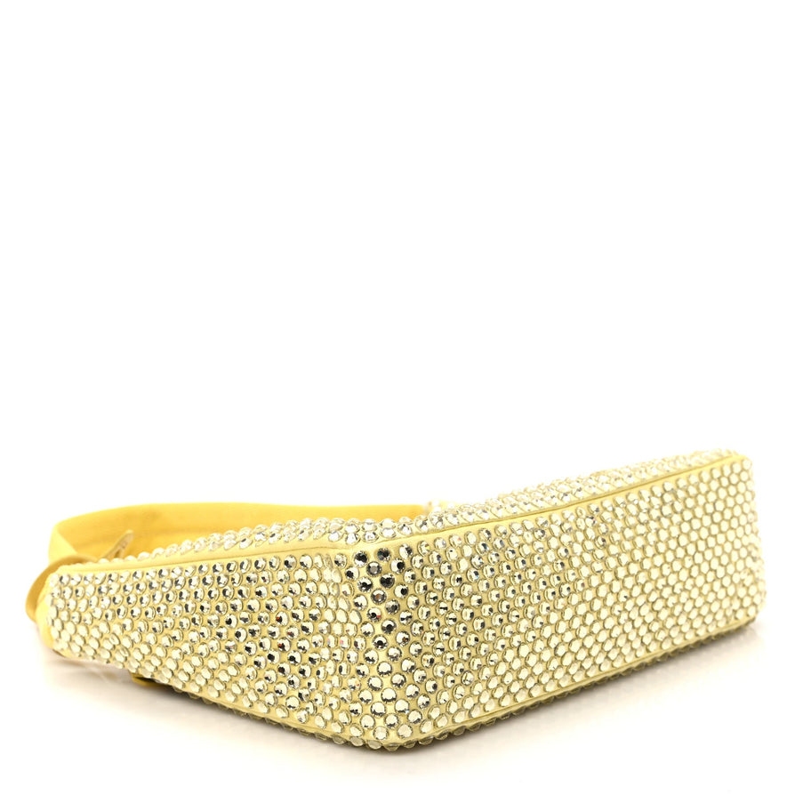 Prada Satin Crystal Mini Re-Edition 2000 Bag Ananas Image 4