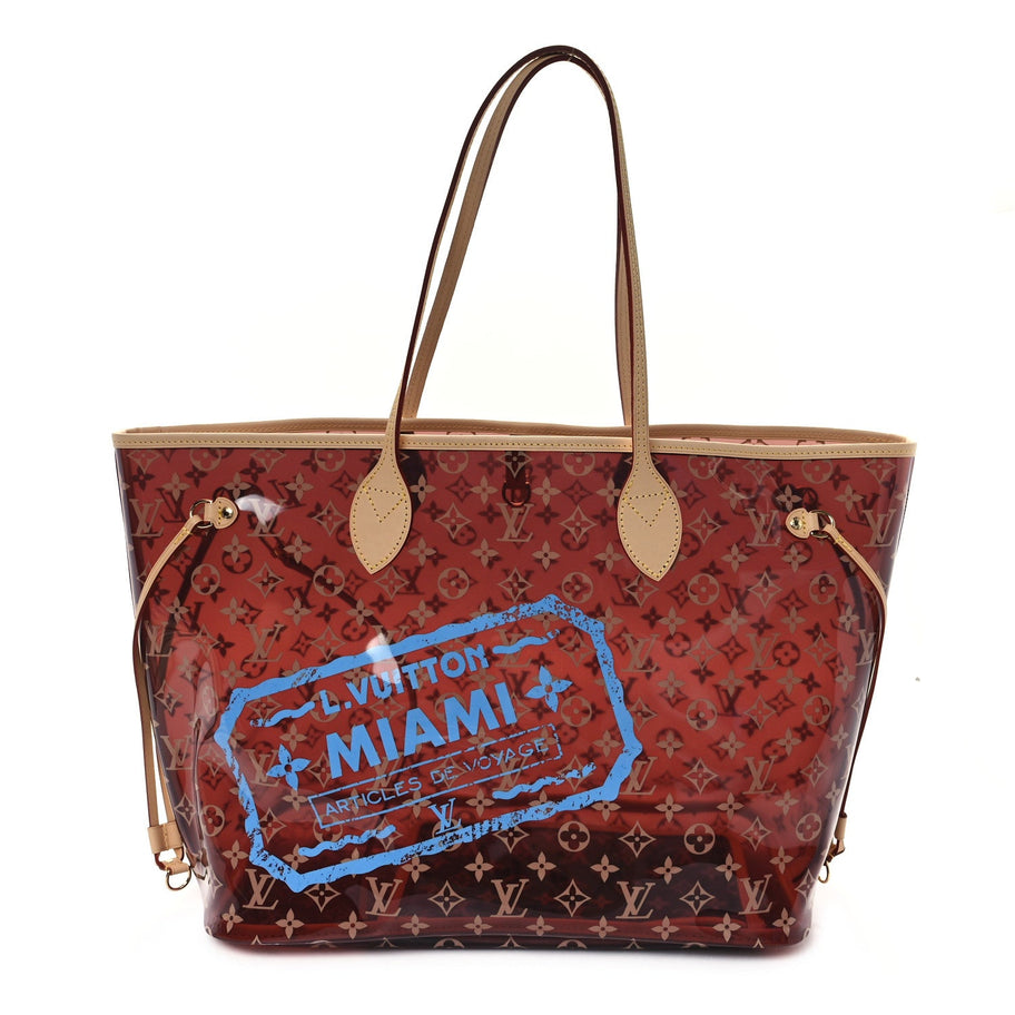 Louis Vuitton Vinyl Monogram Miami Neverfull GM Blue Image 1