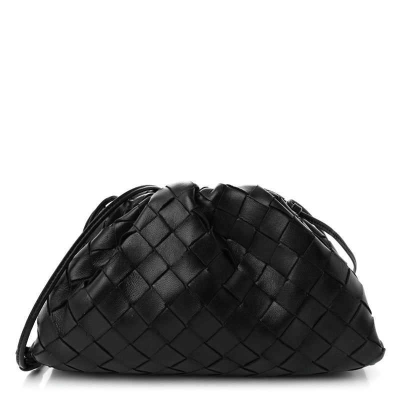  Bottega Veneta Nappa Intrecciato The Mini Pouch Black