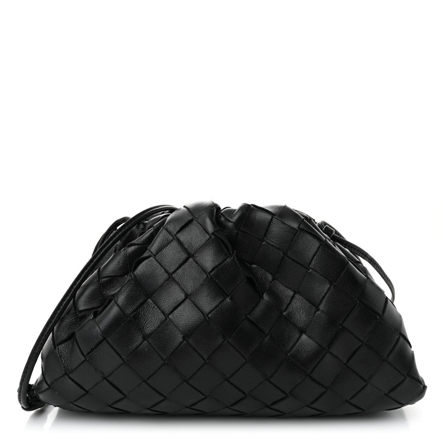 Bottega Veneta Nappa Intrecciato The Mini Pouch Black Image 1