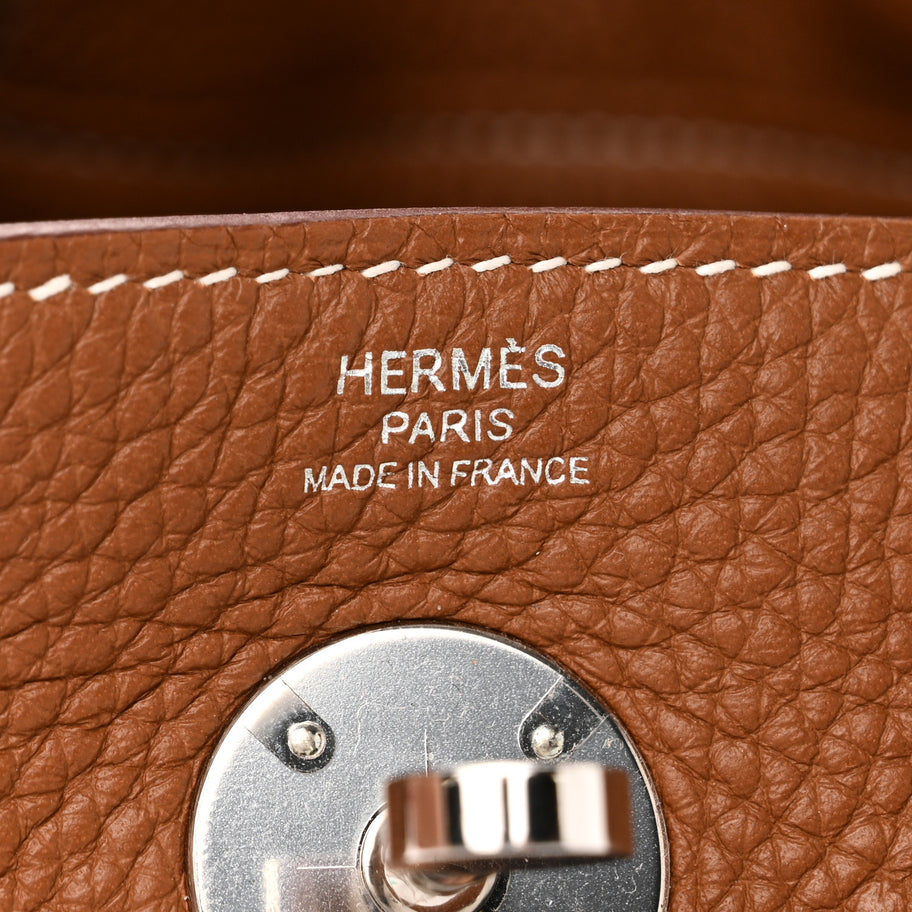 Hermes Taurillon Clemence Lindy 26 Gold Image 6