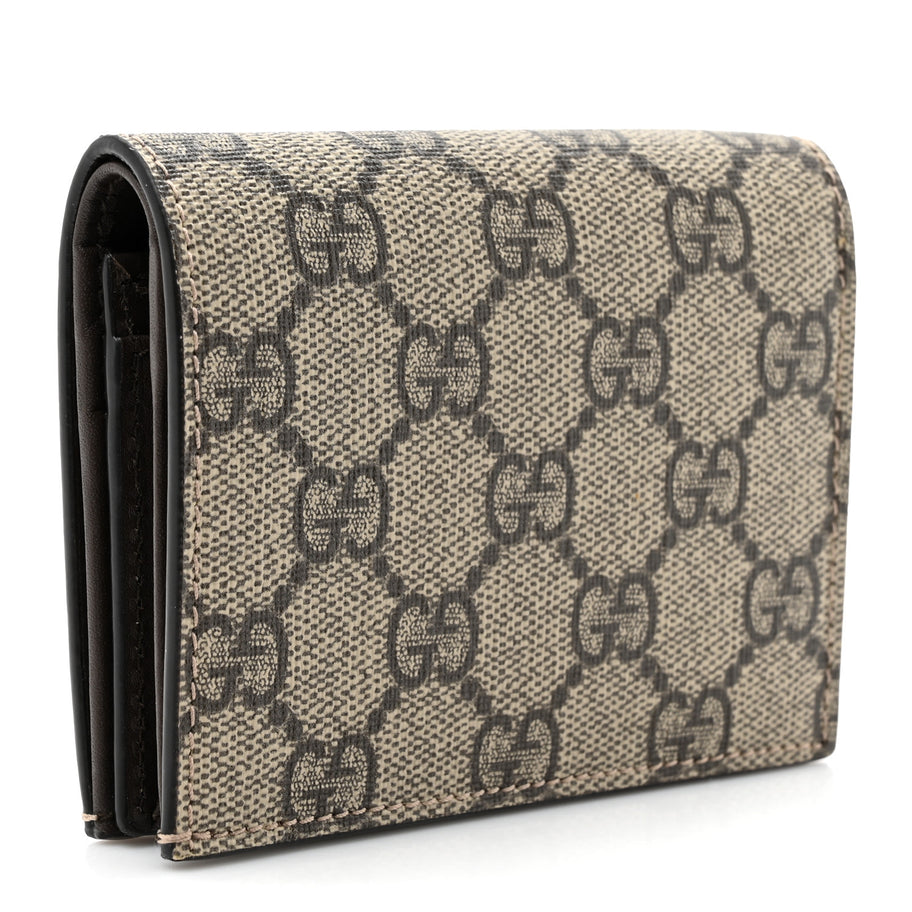 Gucci GG Supreme Monogram Card Case Beige Image 3