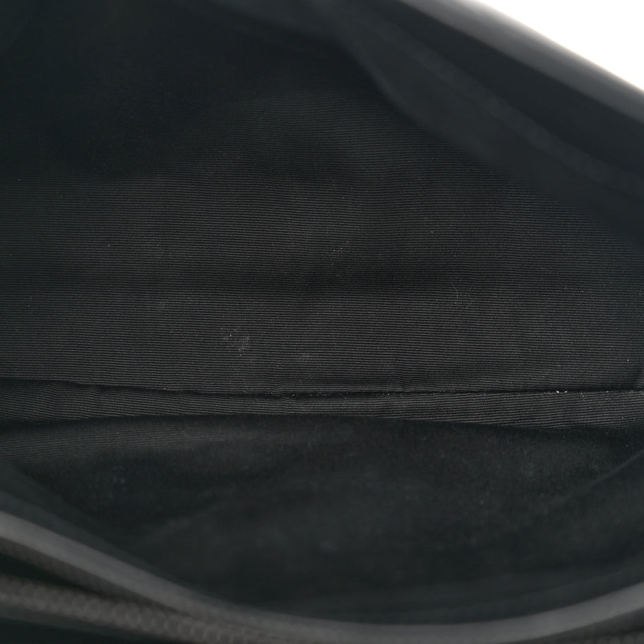 Saint Laurent Calfskin Y Quilted Monogram Monochrome Medium Loulou Chain Satchel Black Image 5