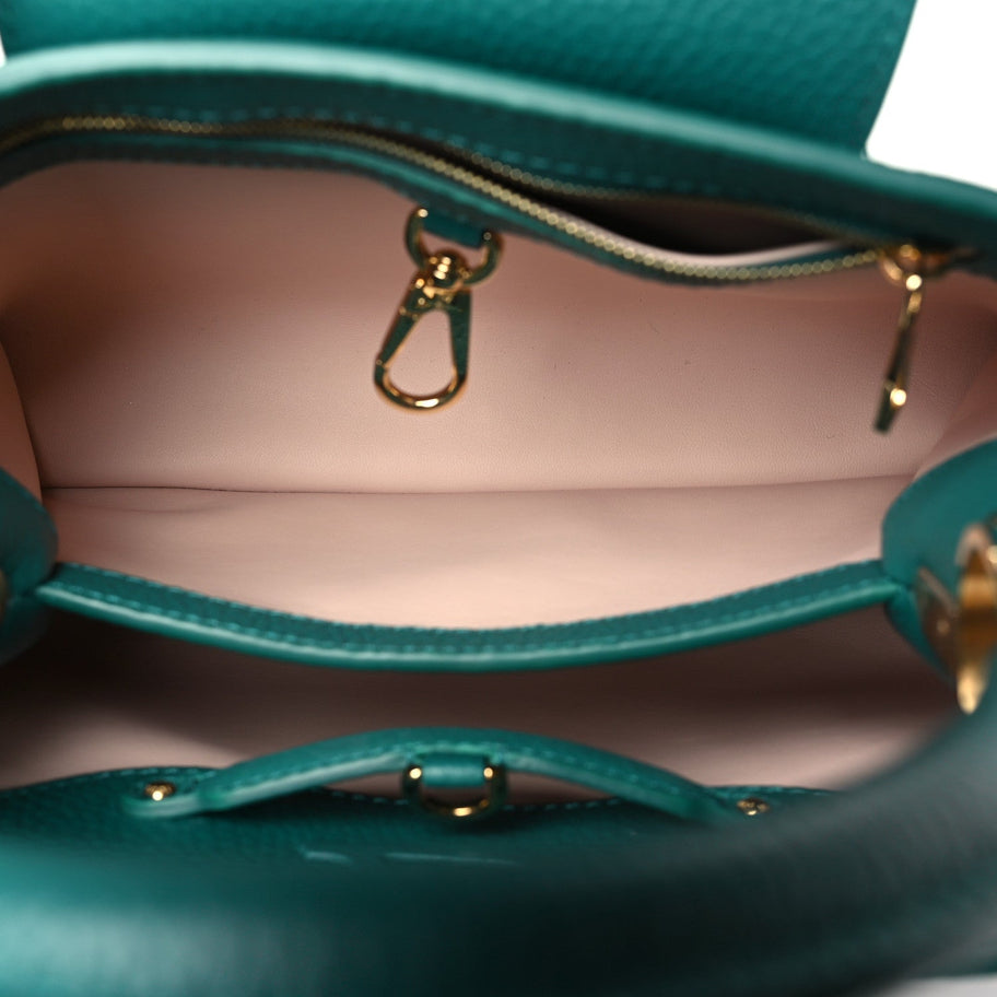 Louis Vuitton Taurillon Capucines BB Emerald Image 6