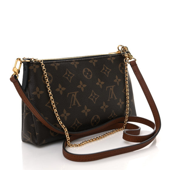 Louis Vuitton Monogram Pallas Clutch Black Image 2