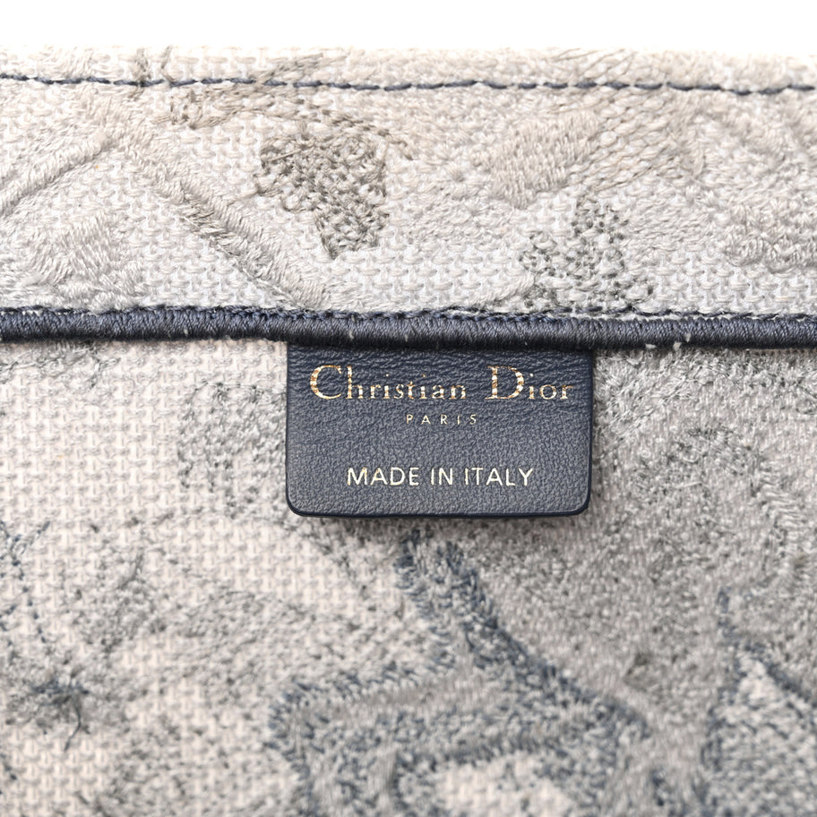 Christian Dior Gradient Canvas Embroidered Large Dioriviera Toile De Jouy Book Tote Blue Image 6