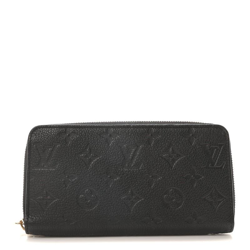  Louis Vuitton Empreinte Zippy Wallet Black