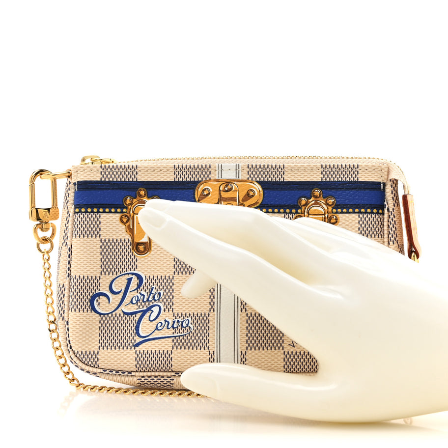 Louis Vuitton Damier Azur Summer Trunks Porto Cervo Mini Pochette Accessories Image 2