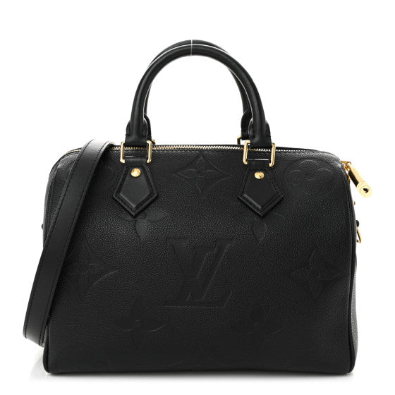 Louis Vuitton Empreinte Monogram Giant Speedy Bandouliere 25 Black Image 1