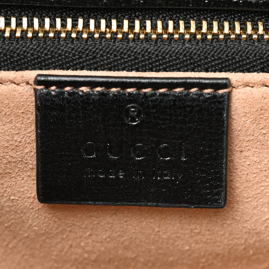Gucci Azalea Calfskin Horsebit 1955 Shoulder Bag Black Image 6