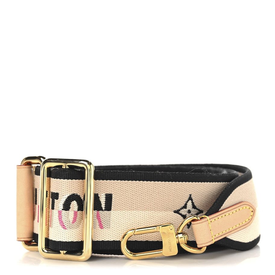 Louis Vuitton Jacquard Speedy Bandouliere 20 Shoulder Strap Black Image 1