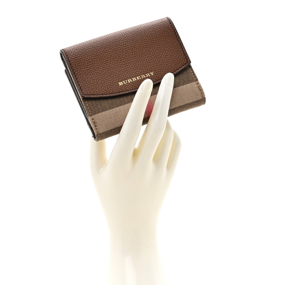 Burberry House Check Luna French Wallet Brown Image 2