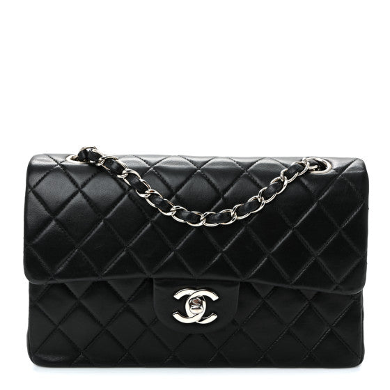 Chanel Lambskin Quilted Small Double Flap Black Image 1