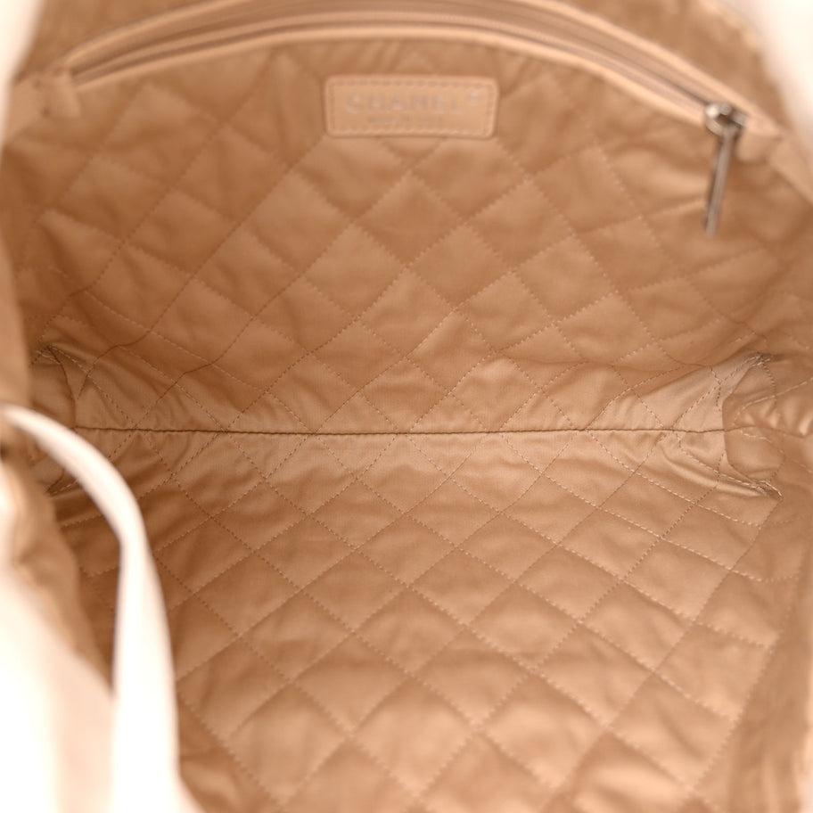 Chanel Shiny Calfskin Quilted Small 22 White Image 6