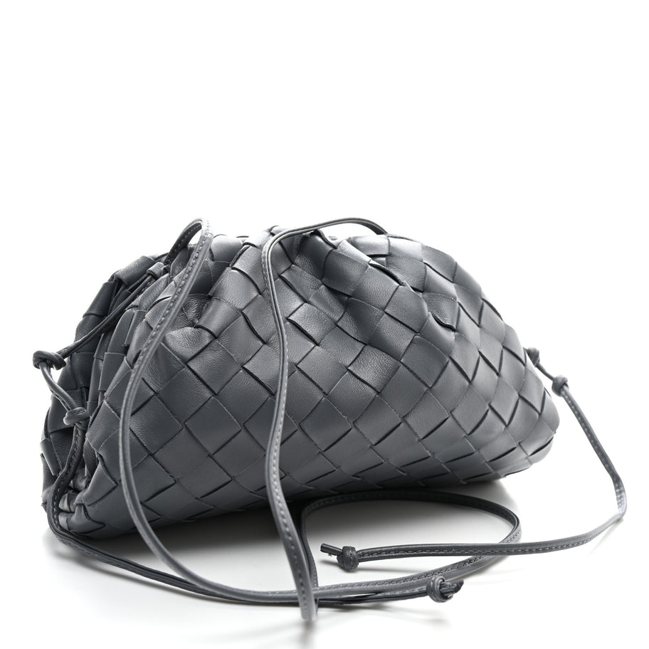 Bottega Veneta Nappa Intrecciato The Mini Pouch Thunder Image 3