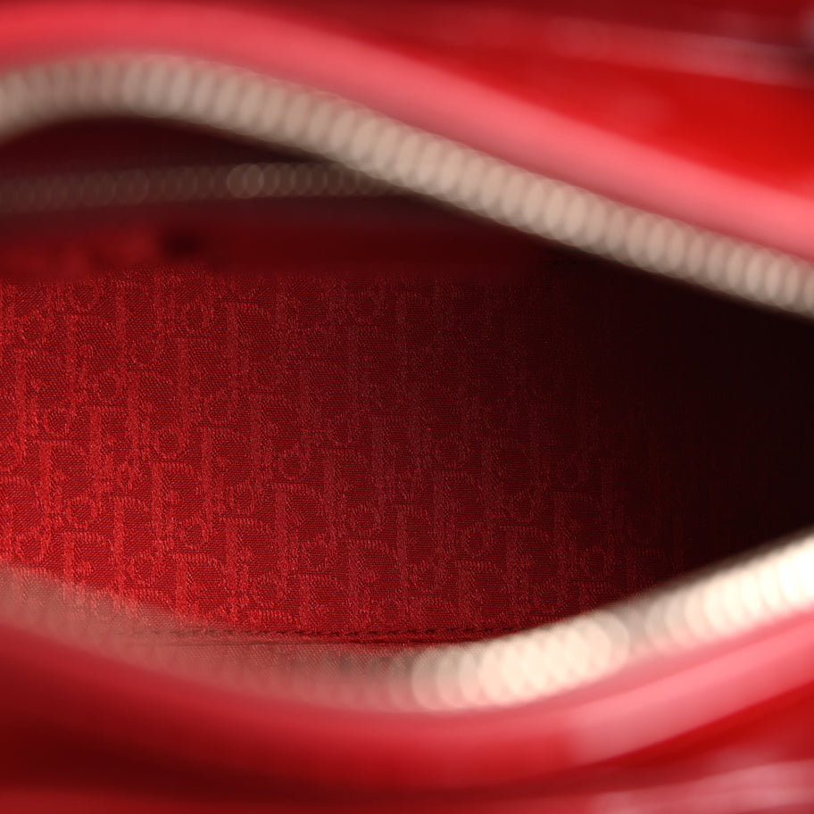 Christian Dior Patent Cannage Medium Lady Dior Red Image 5
