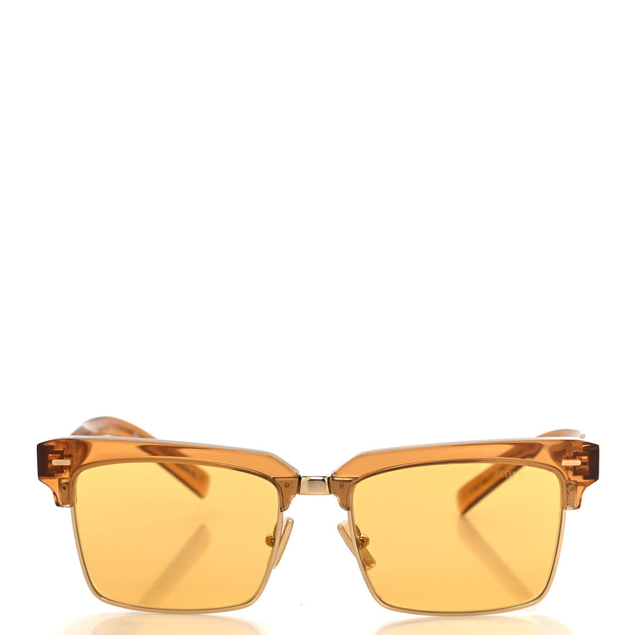Miu Miu Acetate Square SMU10Z Sunglasses Transparent Caramel Image 2