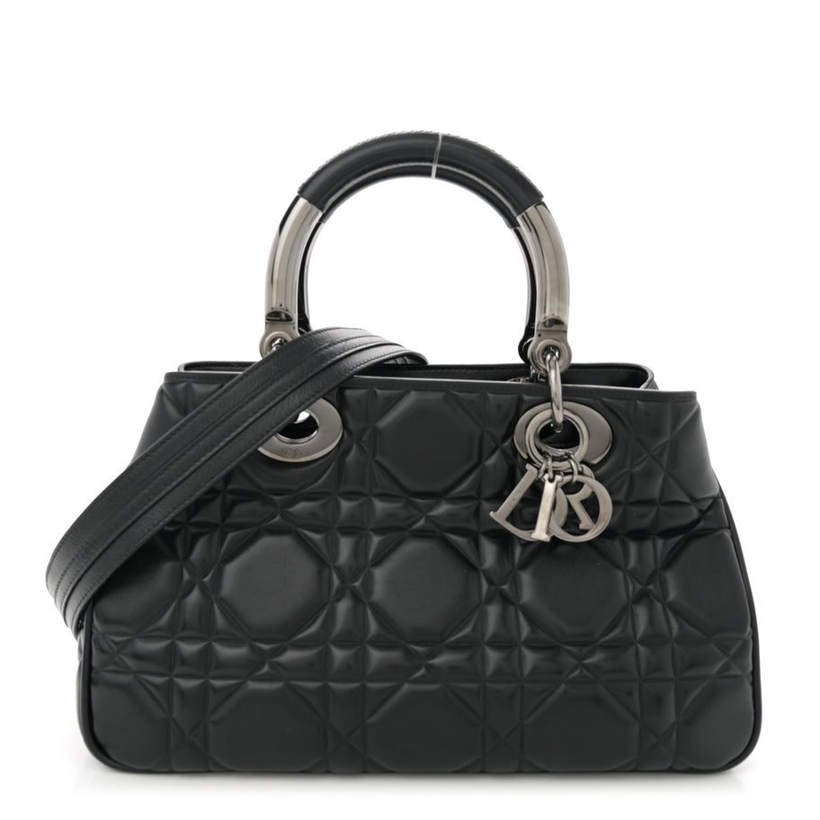 Christian Dior Calfskin Cannage Medium The Lady 95.22 Black Image 15