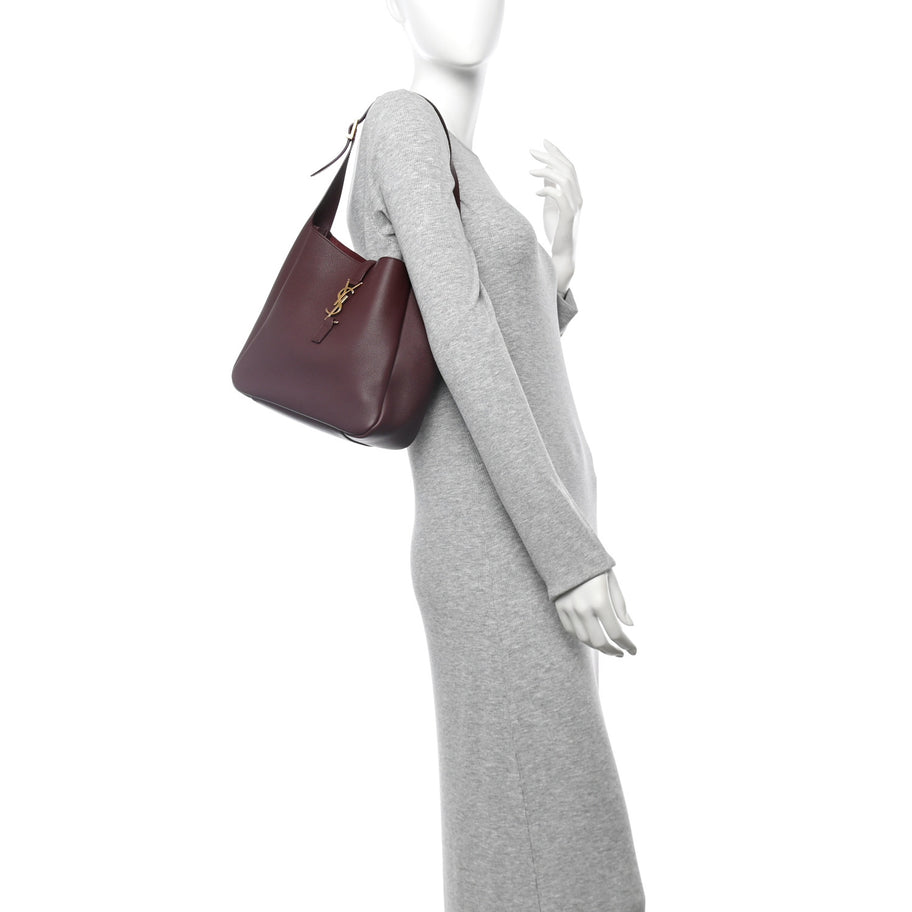 Saint Laurent Smooth Calfskin Small Le 5 A 7 Soft Hobo Rouge Legion Image 2