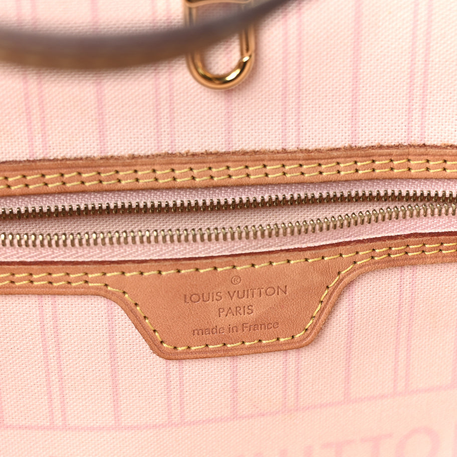 Louis Vuitton Damier Azur Neo Neverfull MM Rose Ballerine Image 7