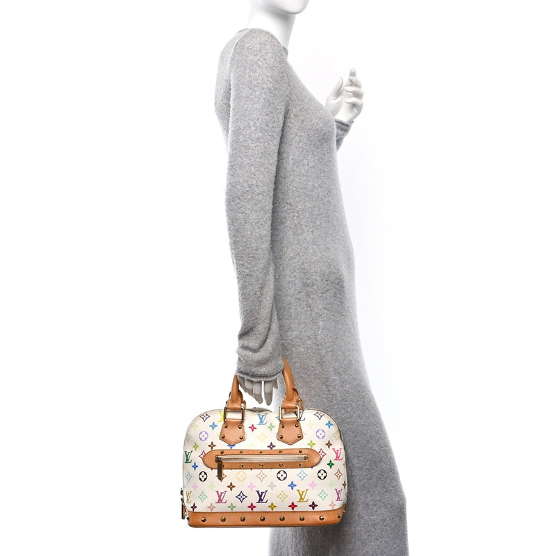  Louis Vuitton Monogram Alma White