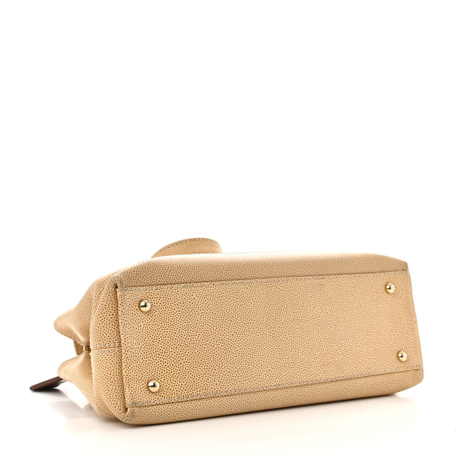 Chanel Caviar CC Shoulder Bag Beige Image 4