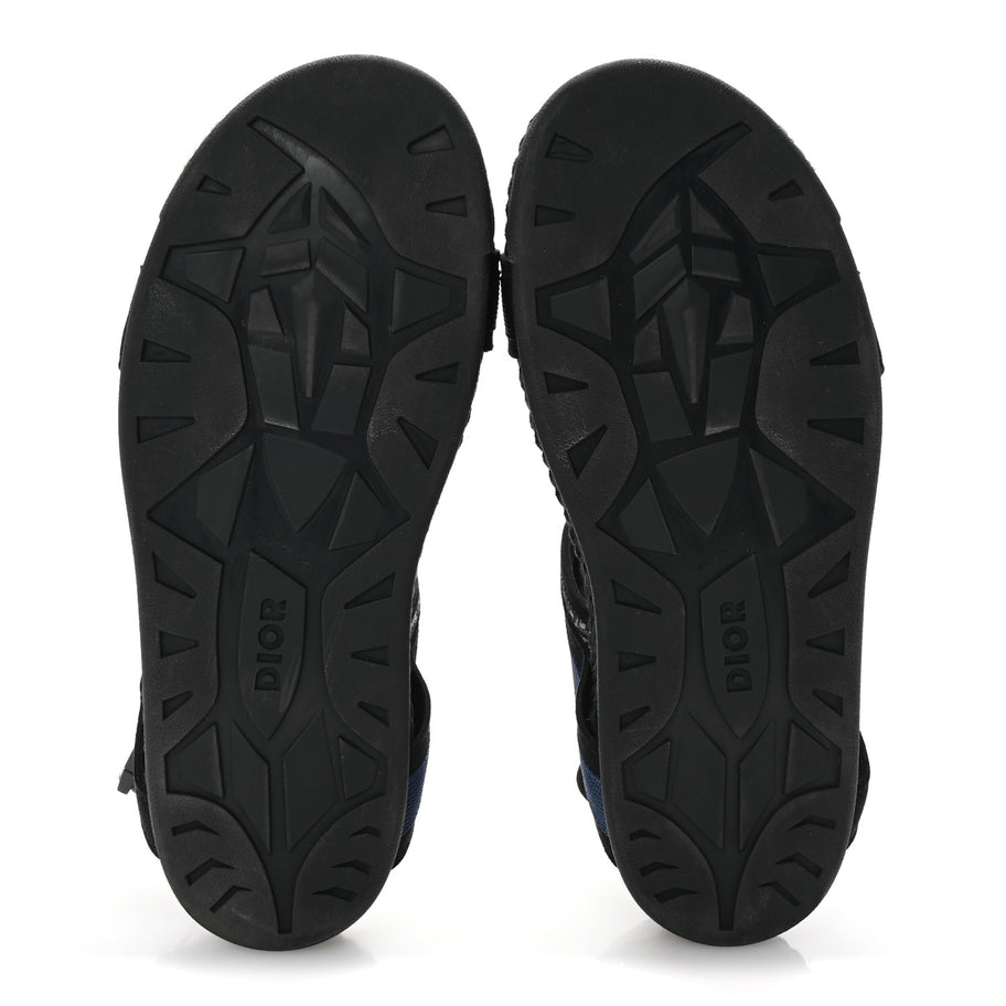 Christian Dior Technical Fabric Oblique Mens Atlas Sandals 44 Black Blue Image 6