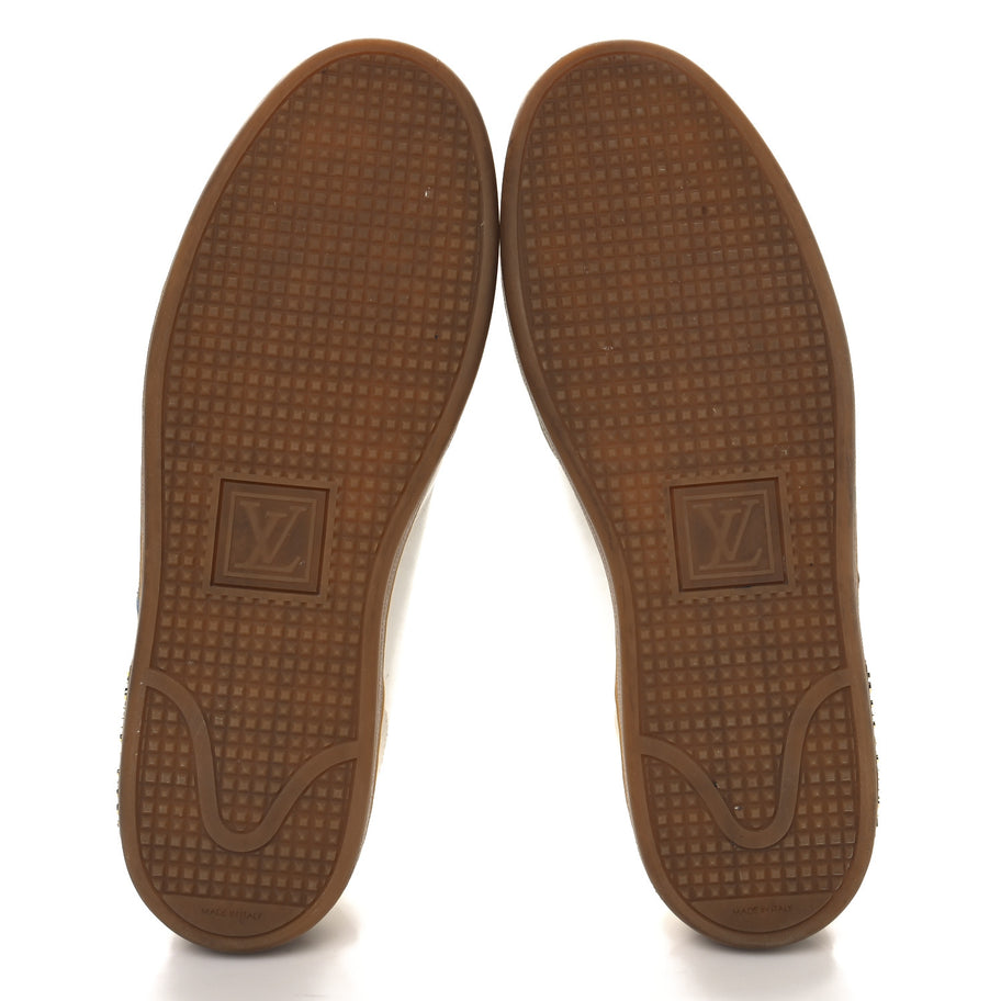 Louis Vuitton Calfskin Frontrow Sneakers Blue Image 6