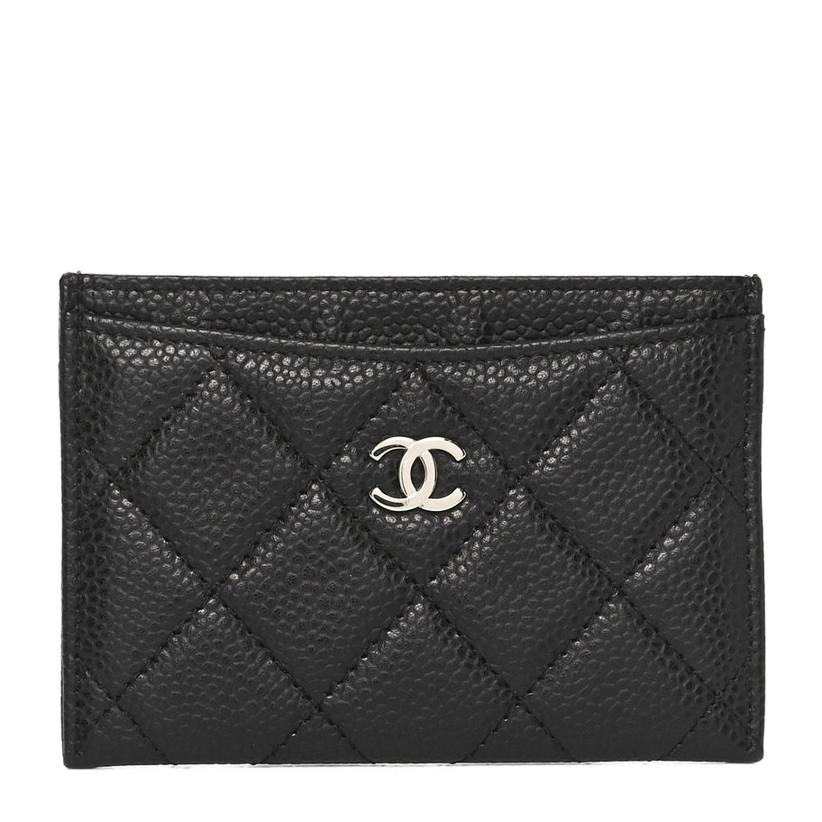 Chanel Caviar Quilted Card Holder Black Image 1