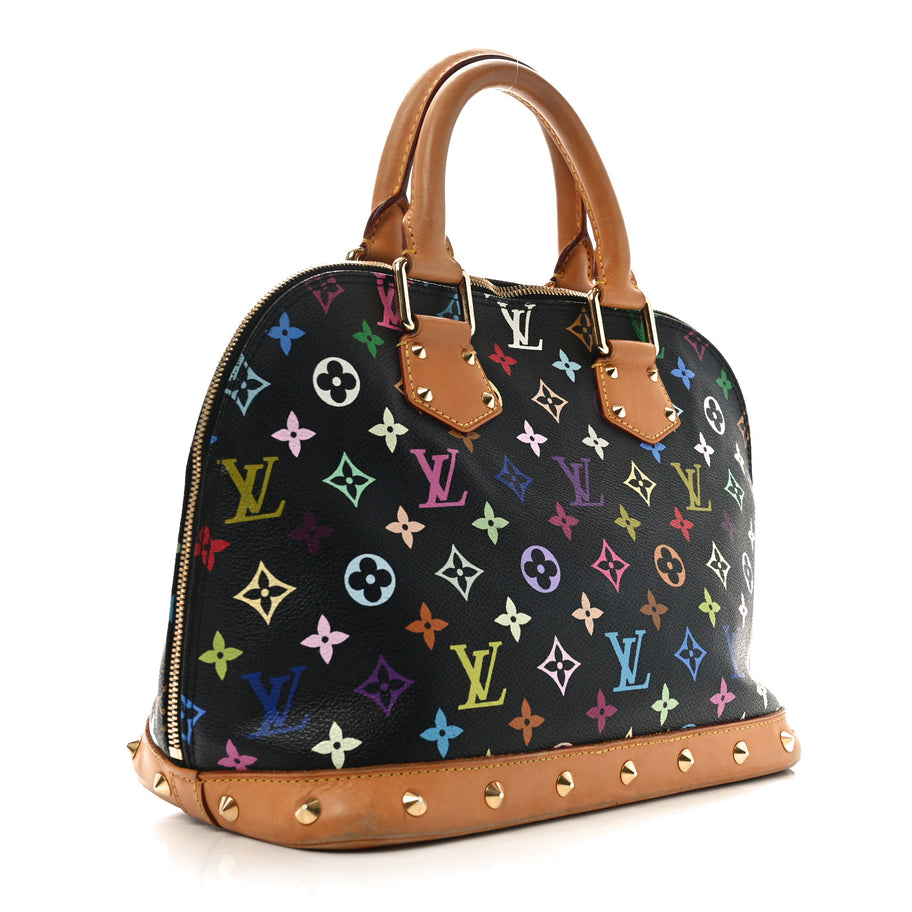 Louis Vuitton Monogram Multicolor Alma Black Image 3