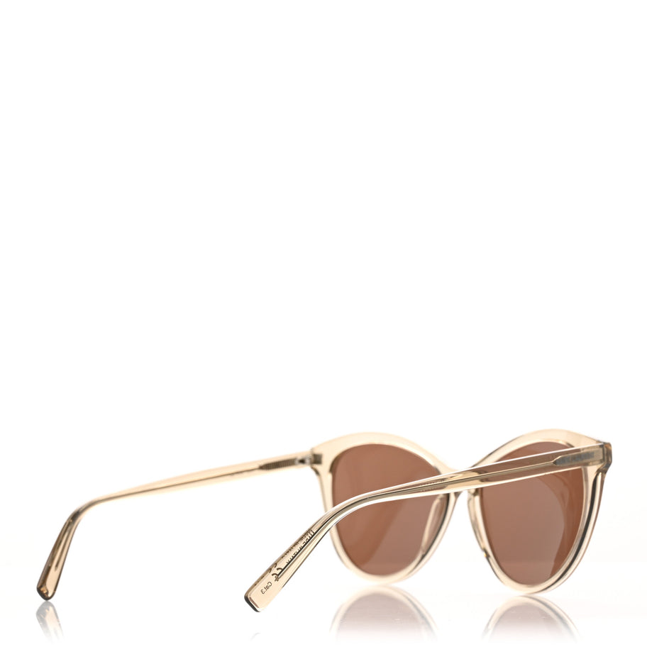 Saint Laurent Transparent Acetate SL 456 Sunglasses Beige Image 4