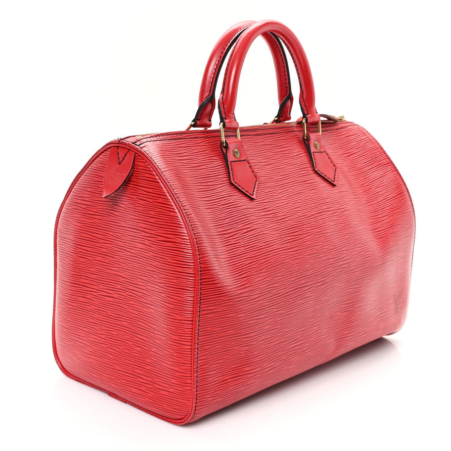 Louis Vuitton Epi Speedy 30 Castillan Red Image 3