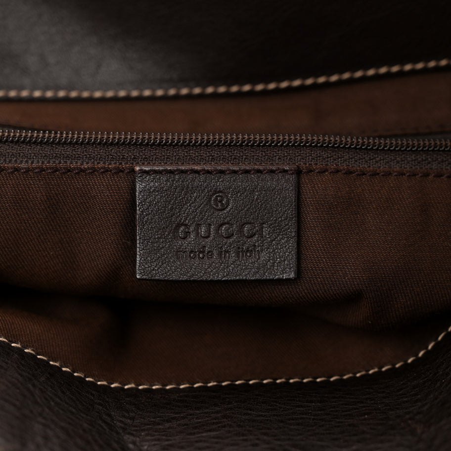 Gucci Monogram D Gold Tote Dark Brown d Gold Tote Dark Brown Image 6