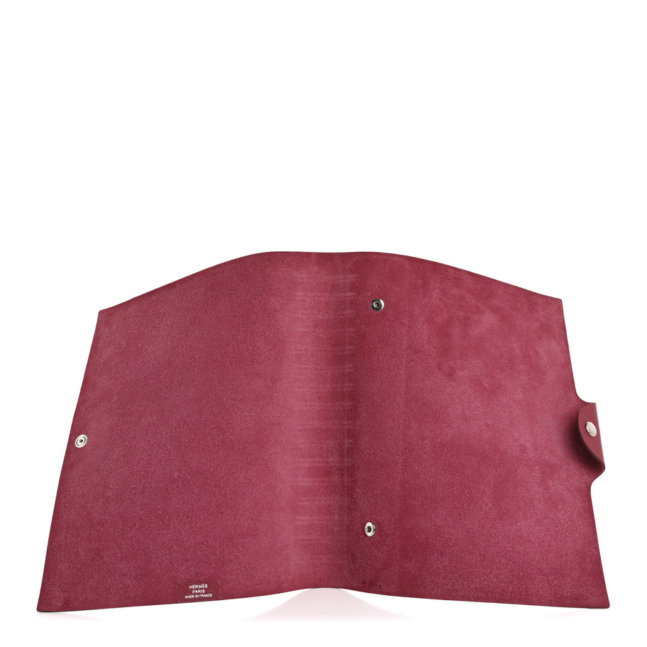 Hermes Togo Ulysse MM Notebook Cover Rouge Grenat Image 3