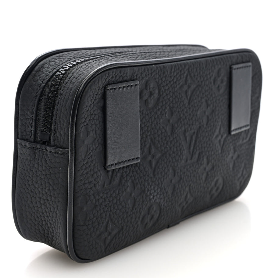 Louis Vuitton Taurillon Monogram Uniformes Solar Ray Soft Pochette Volga Belt Bag Black Image 3
