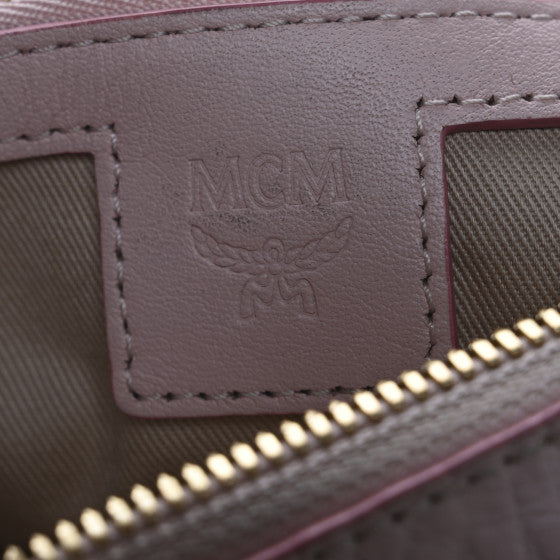 MCM MCM Visetos Medium Crossbody Pouch Powder Pink Image 6